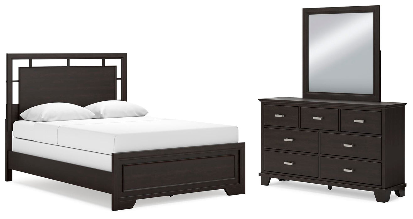 Covetown Dark Brown Bedroom Collection
