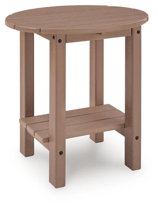 Cliffs Beach Driftwood Oval End Table