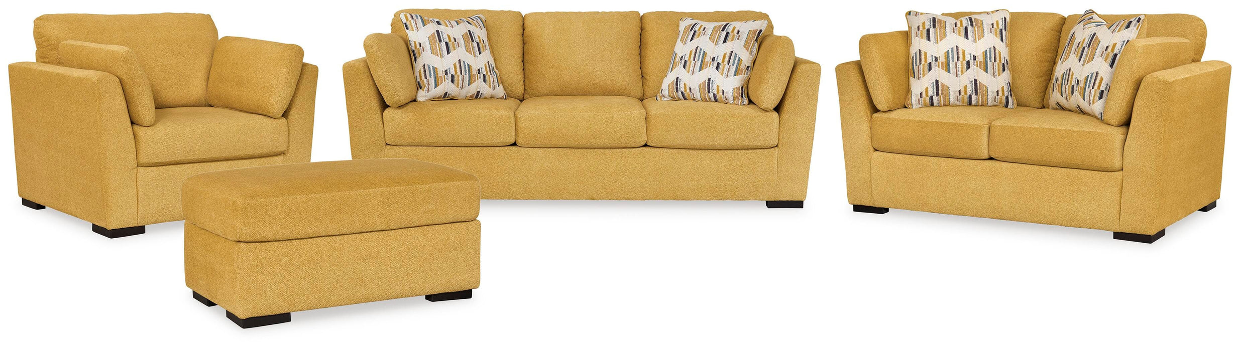 Keerwick Sunflower Keerwick Sofa, Loveseat, Chair and Ottoman - Brand New