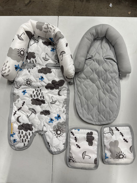 Goldbug Baby Car Seat Duo Head Support, Universal Insert for Newborns and Infants, Unisex Clouds, GoldBug Duo Headsupport Cloud - new
