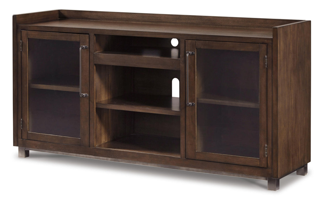 Starmore Brown Starmore 70" TV Stand with Electric Fireplace - Brand New