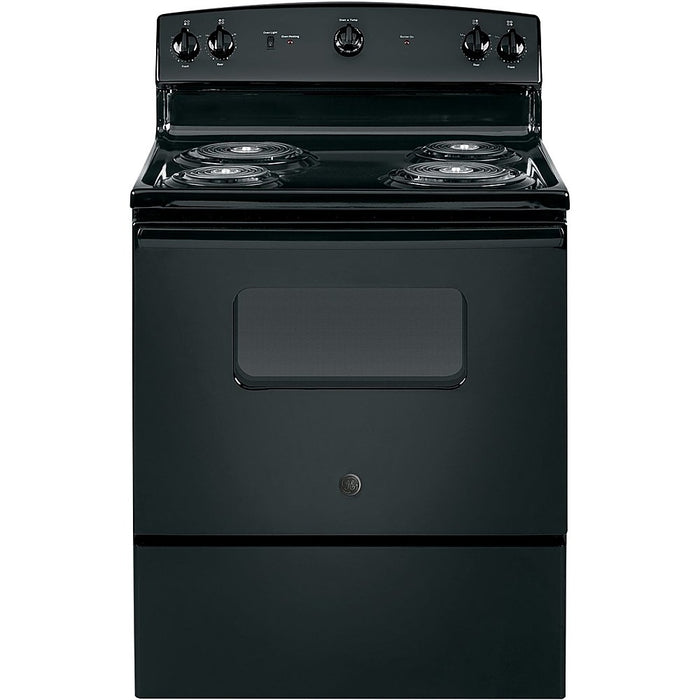 GE - 5.0 Cu. Ft. Freestanding Electric Range - Black - display_model