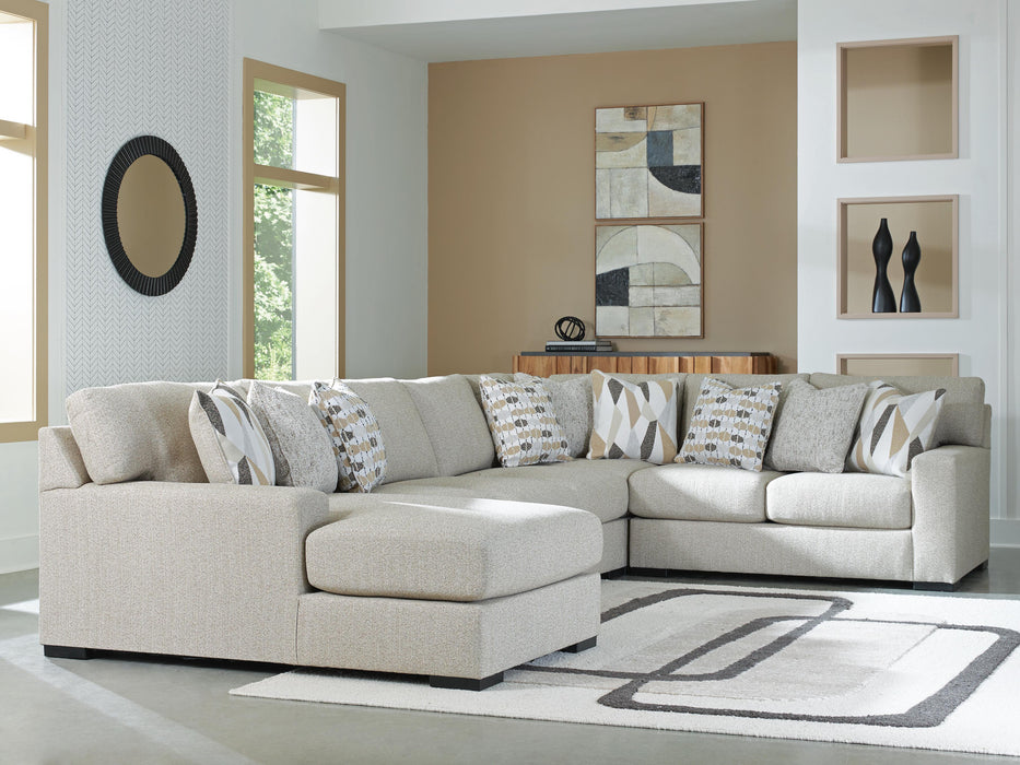 Laurelgrove Pebble Laurelgrove 5-Piece Sectional with Chaise