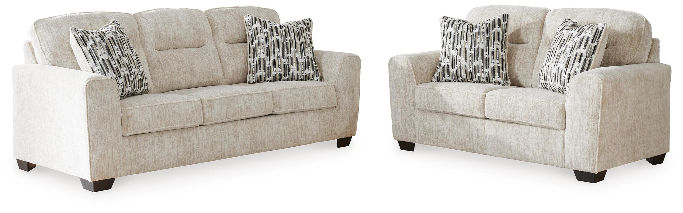 Lonoke Parchment Lonoke Sofa and Loveseat