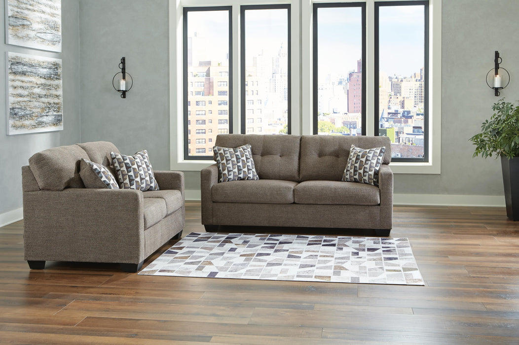 Mahoney Chocolate Mahoney Sofa and Loveseat
