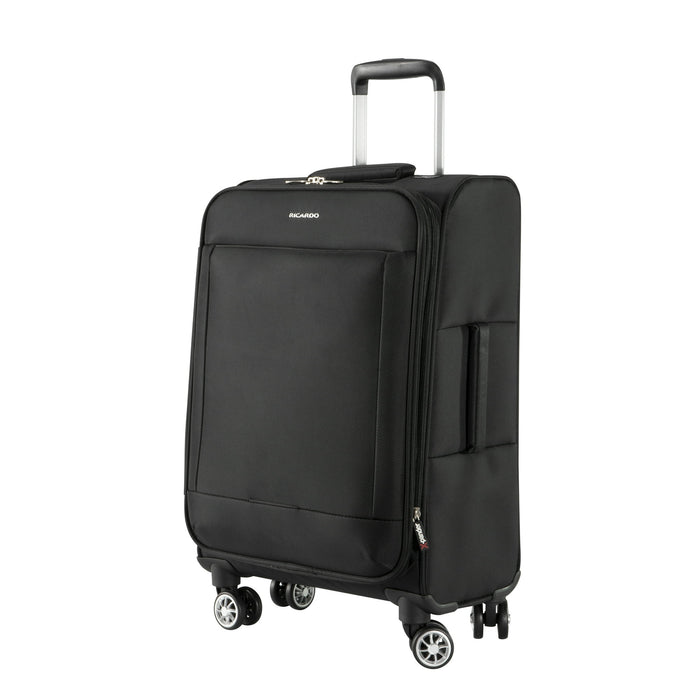 Ricardo Beverly Hills Solvang 2.0 Softside 32" Expandable Checked Spinner Luggage, Adult, Black - open_box