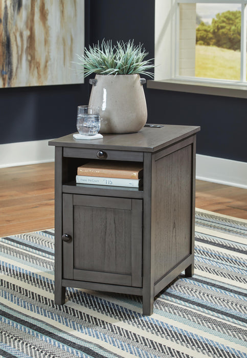 Treytown Gray Chair Side End Table