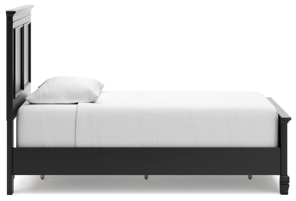 Lanolee Black Lanolee Twin Panel Bed