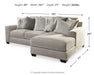 Ardsley Pewter Ardsley 2-Piece Sectional with Chaise