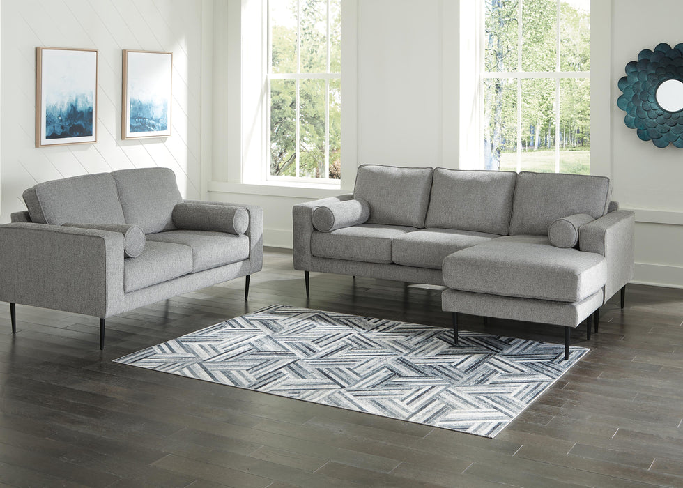 Hazela Charcoal Hazela Sofa Chaise and Loveseat