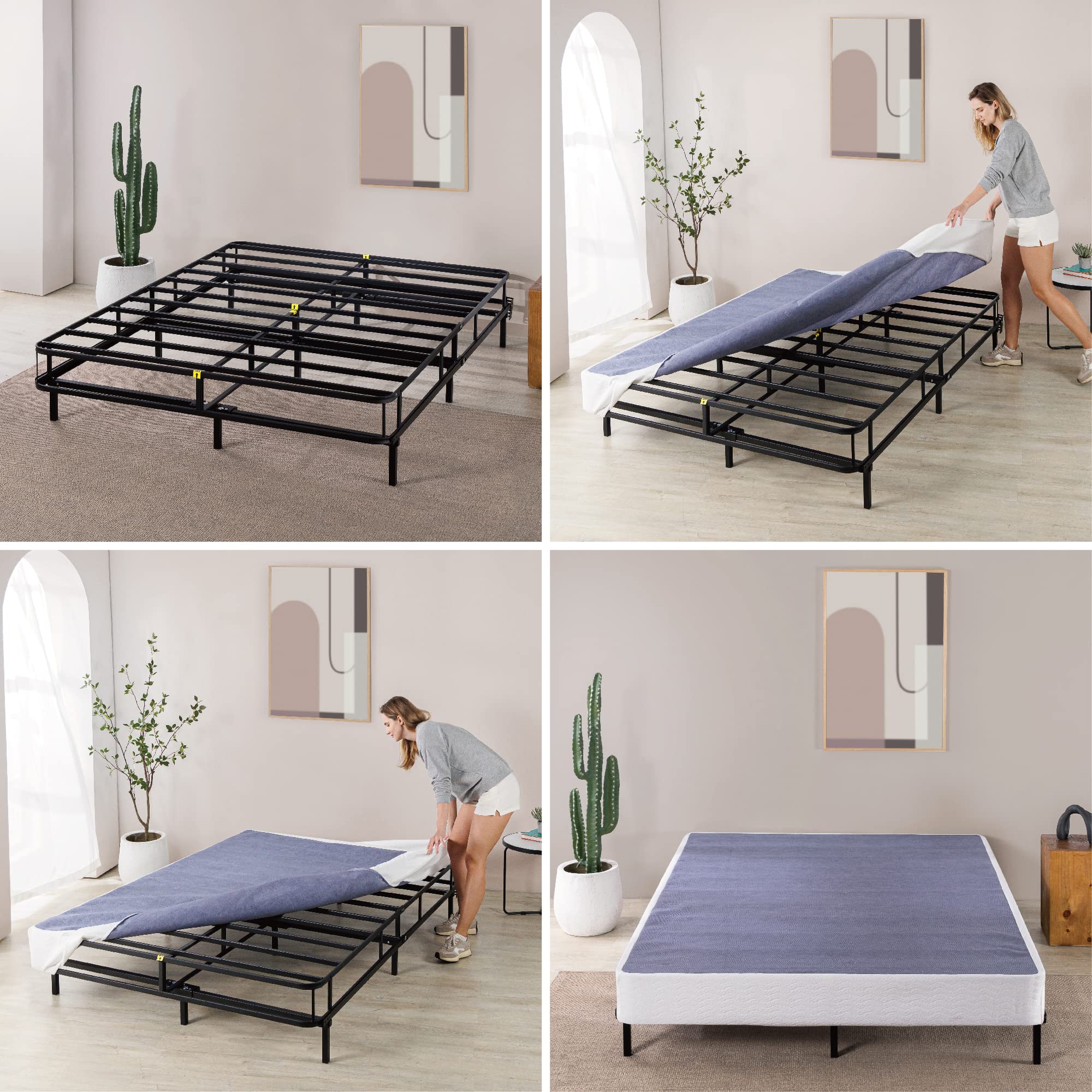 ZINUS 7 Inch Metal Smart Box Spring / Mattress Foundation / Strong Metal Frame / Easy Assembly, Twin XL - open_box