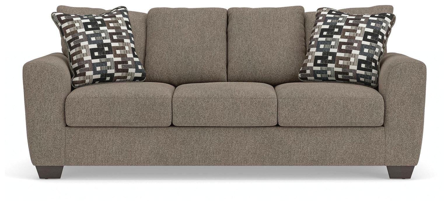 Triston-Peaks Suede Queen Sofa Sleeper