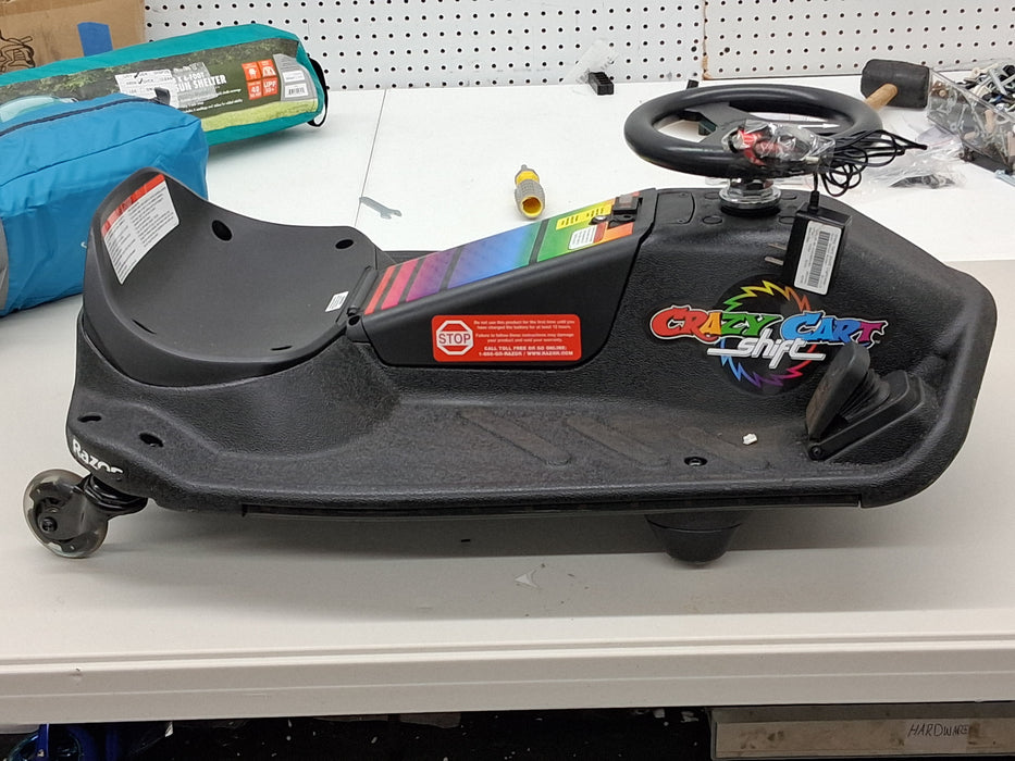 Crazy Cart Shift Lightshow by Razor - 12V Electric Drifting Go-Kart for Kids Ages 6+, up to 8 mph