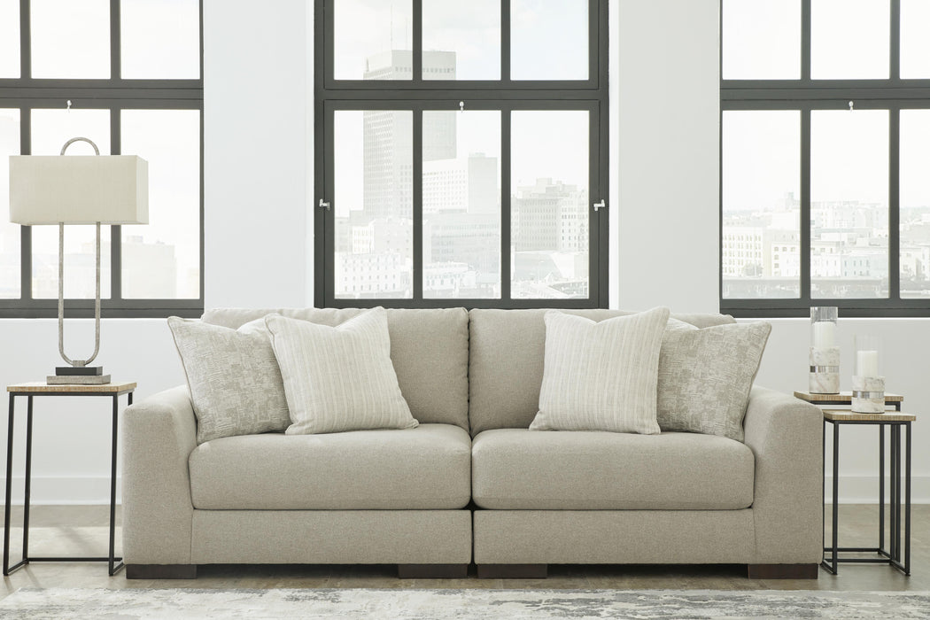 Lyndeboro Wicker Lyndeboro 2-Piece Sectional Loveseat