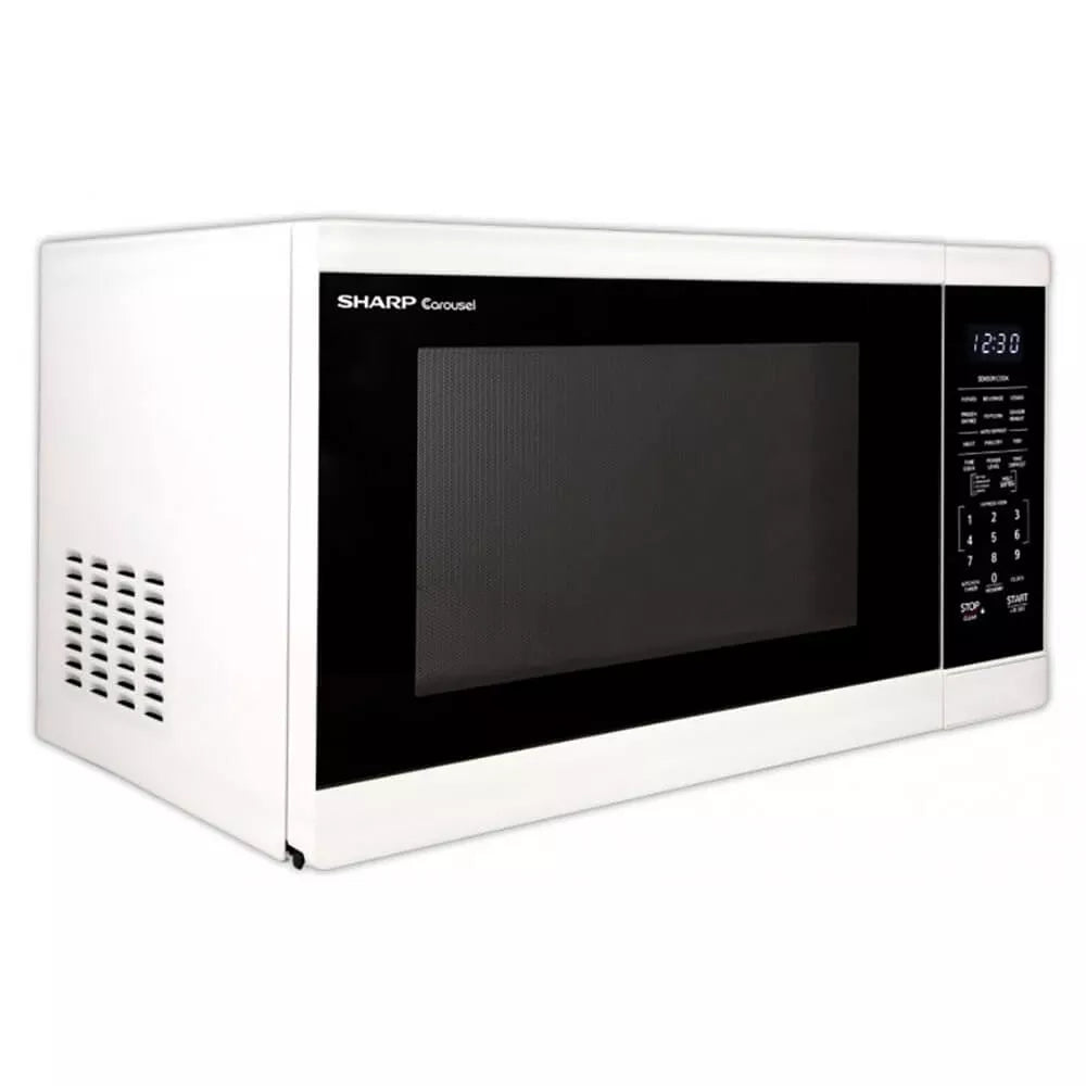 Sharp SMC1461HW 1.4 Cu. Ft. White Countertop Microwave Oven - display_model