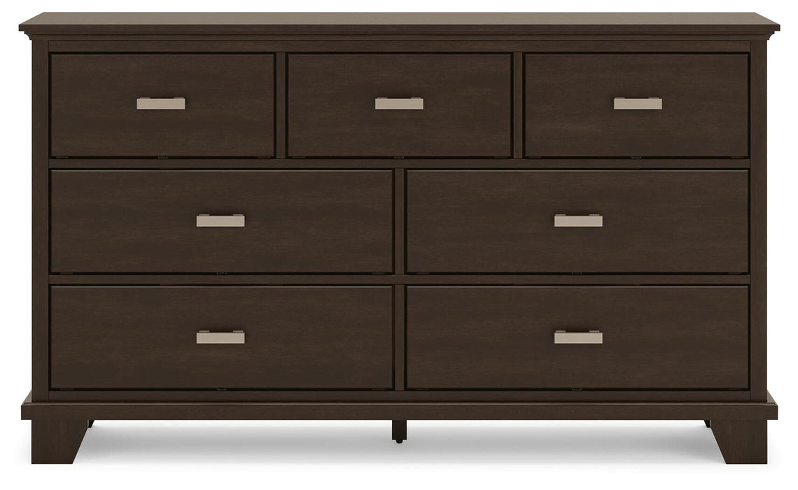 Covetown Dark Brown Bedroom Furniture Pieces