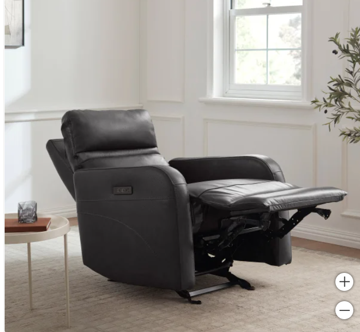 Aldryn Leather Power Glider Recliner - new