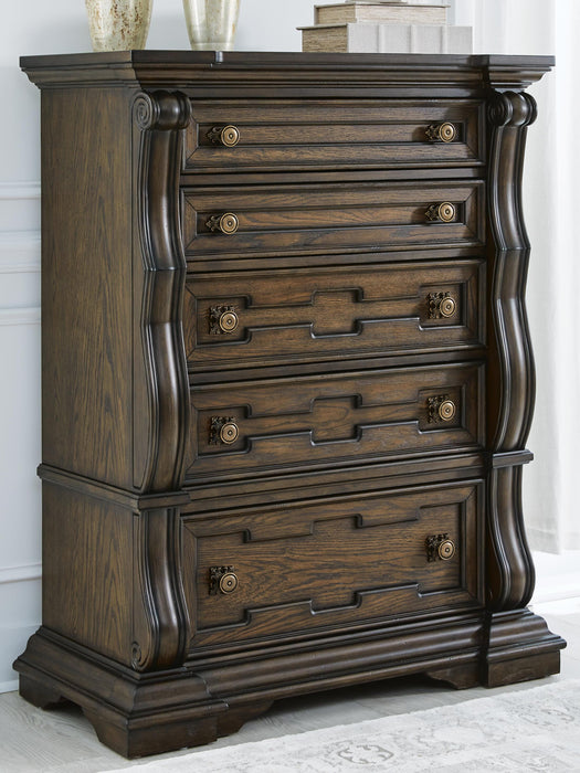 Maylee Dark Brown Bedroom Furniture Pieces