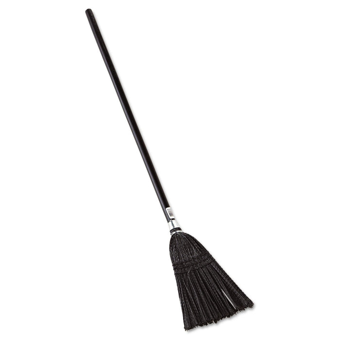 Rubbermaid Commercial Products Executive Series Indoor/Outdoor Lobby Broom, Wood Handle, Black, for Professional/Janitorial Cleaners and Debris Collection for Lobby/Courtyard/Garage/Office/K