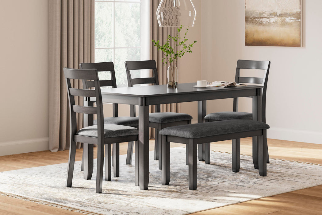 Bridson Gray RECT DRM Table Set (6/CN)