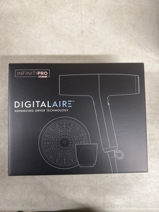 InfinitiPRO by Conair DigitalAIRE Hair Dryer with Brush and Storage Bag - open_box