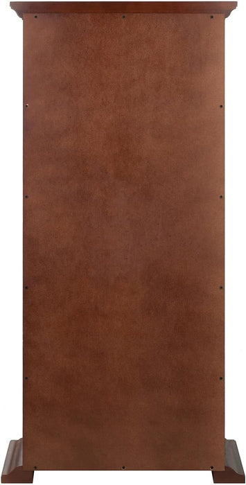 Winsome Wood DVD/CD Cabinet, Antique Walnut (94944) - new