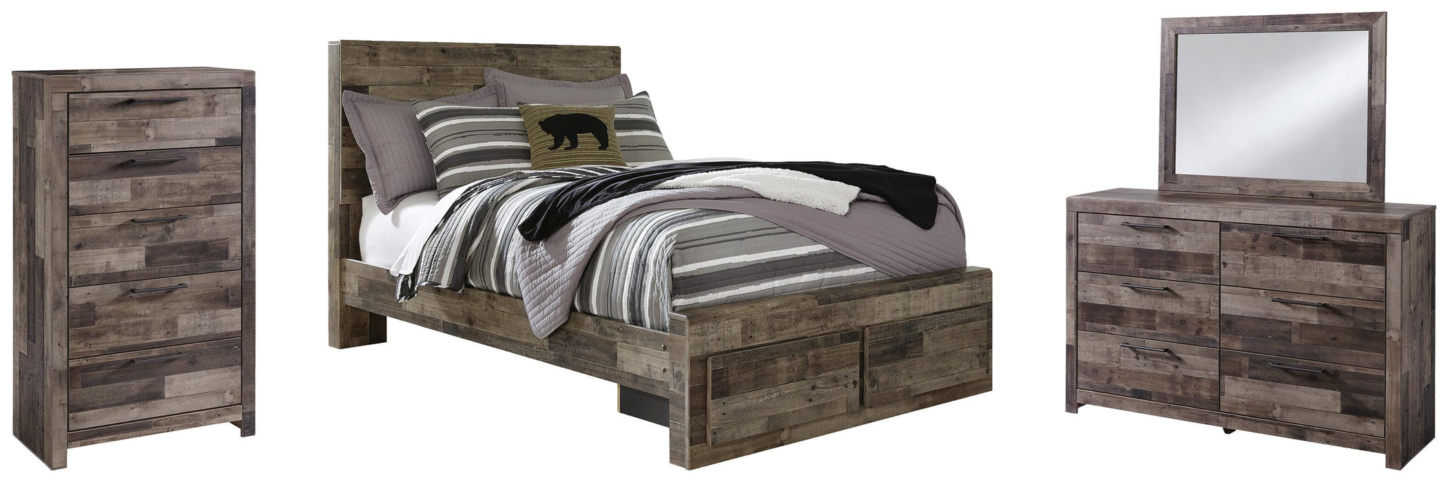 Derekson Multi Gray Bedroom Collection