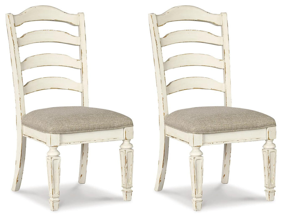 Realyn Chipped White Dining Collection