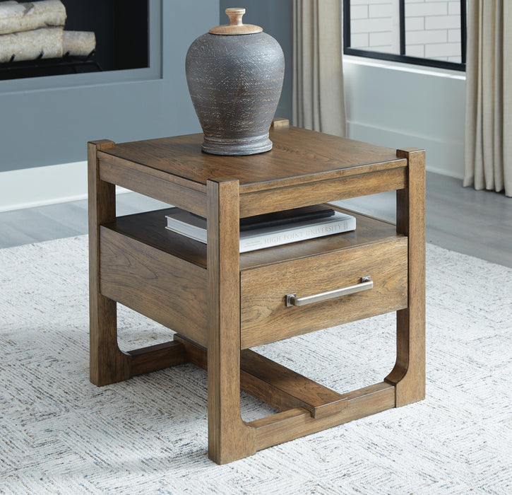 Cabalynn Light Brown Square End Table