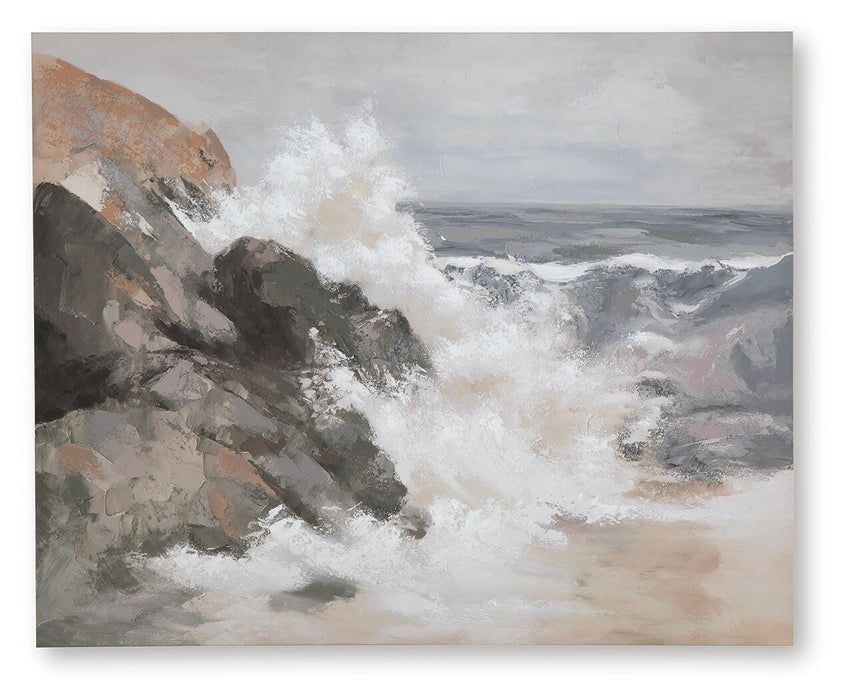 Worthner Tan/Gray/White Wall Art
