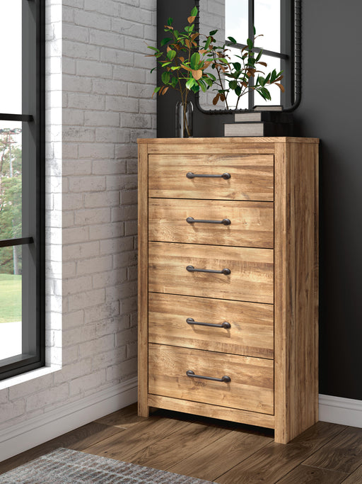 Branstony Brown Five Drawer Chest