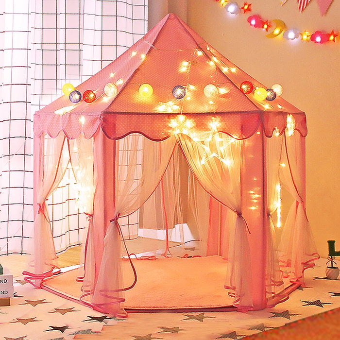 TOBBI Princess Castle Play Tent for Girls - Large 55'' x 53'' Playhouse for Indoor and Outdoor Play - new