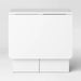 Drop Leaf Dining Table with Storage Shelves White - Room Essentials™