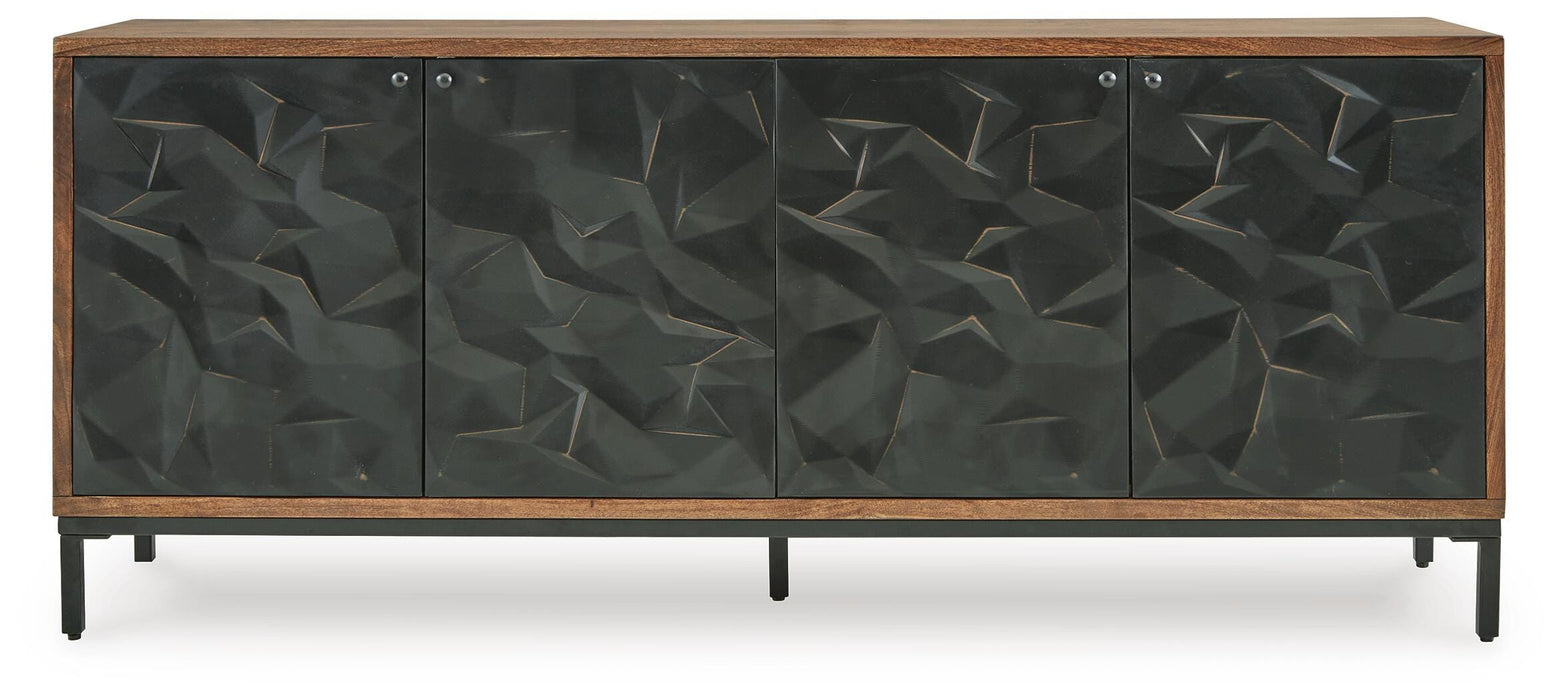 Dorannby Black/Brown Accent Cabinet