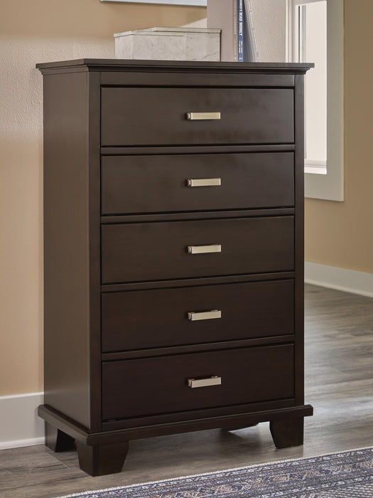 Covetown Dark Brown Bedroom Furniture Pieces