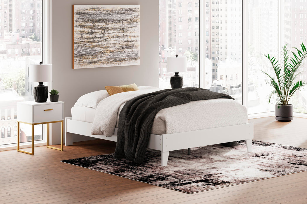 Socalle Two-tone Queen Platform Bed
