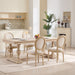 Streamdale Furniture Streamdale French Country Upholstered Dining Chairs Set of 2 Beige