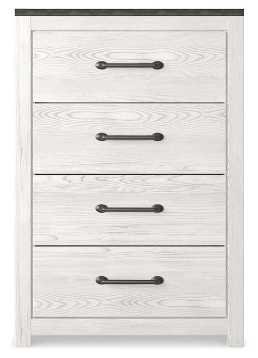 Gerridan White/Gray Four Drawer Chest