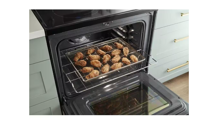 Whirlpool 30 in. 5.3 cu. ft. 5 Burner Element Electric Range in Black Stainless Steel - display_model