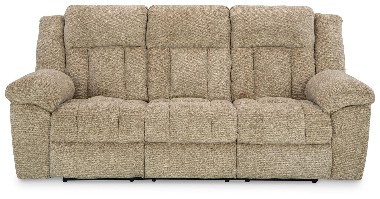 Tip-Off Wheat PWR REC Sofa with ADJ Headrest