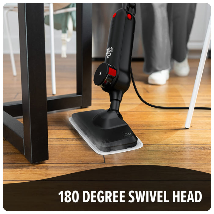 Dirt Devil Steam Mop, Hard Floor Cleaner Machine, 3-Mode Steam Cleaner Machine, Ready to Use in 30 Seconds, Ideal for Hardwood, Vinyl, Tile, Grout and More - open_box