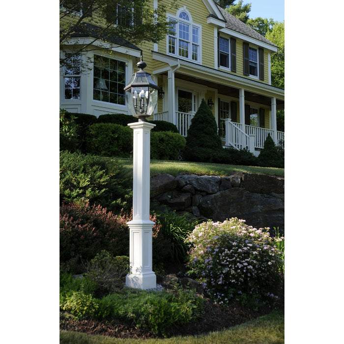 Mayne Signature Lamp Post - Decorative Post Only - Polyethylene - No Mount - White 5837W - new
