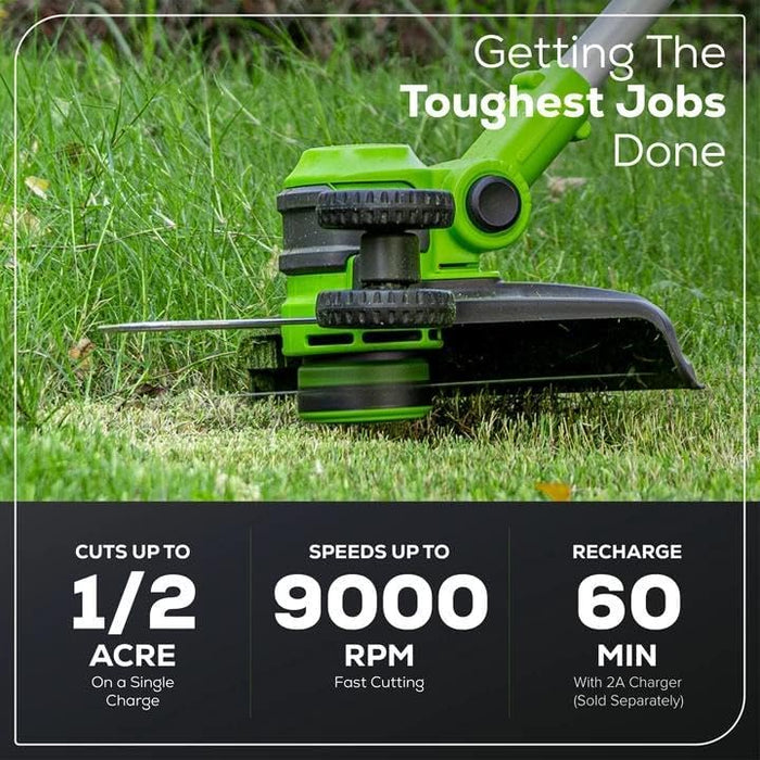 Greenworks 40V 13 in Cordless String Trimmer, Tool Only - used_good