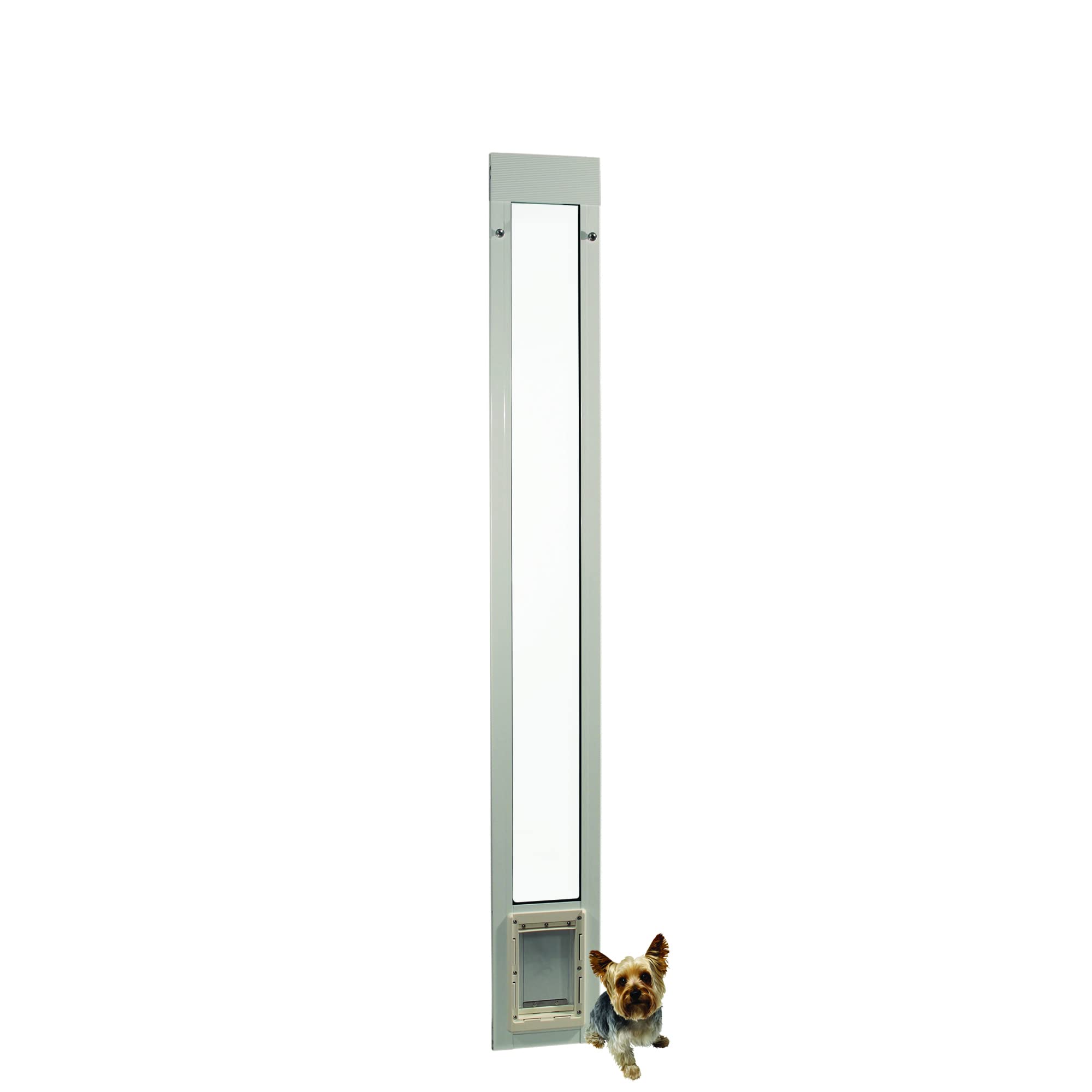 Ideal Pet Products Aluminum Pet Patio Door, Adjustable Height 77-5/8” To 80-3/8”, 5