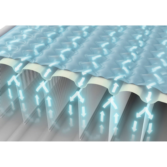 Intex Queen Headboard Dura-Beam Deluxe Raised Air Bed Mattress with Built-in Pump - 18" Mattress Height - use_like_new