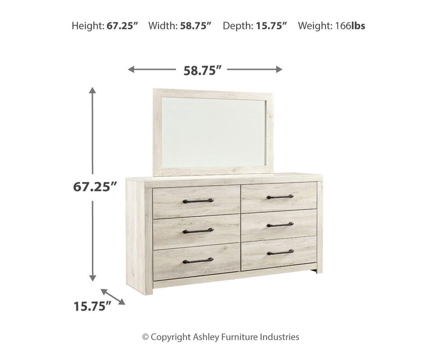 Cambeck Whitewash Cambeck Dresser and Mirror