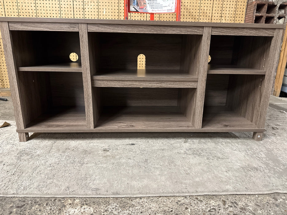 Mainstays Parsons TV Stand for TVs up to 50", Rustic Oak - new