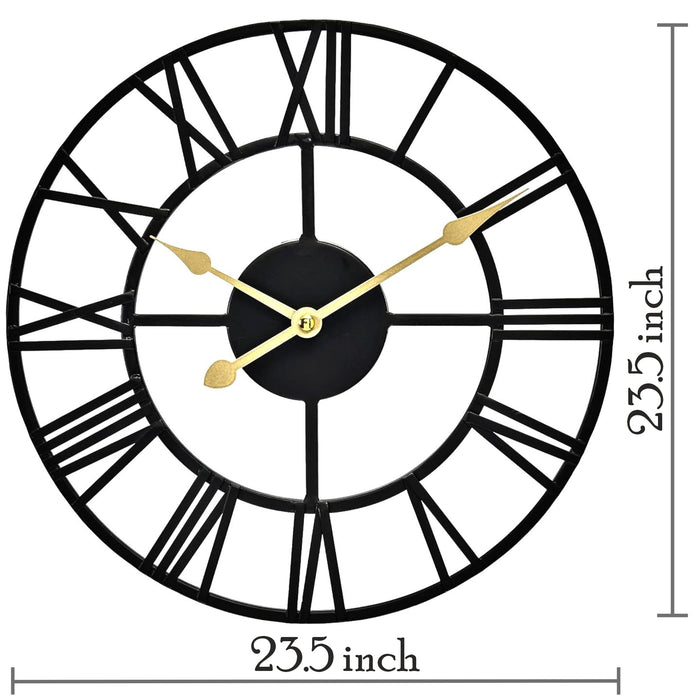 Sorbus 23 Quartz Battery Powered Wall Clock, Roman Numeral - open_box