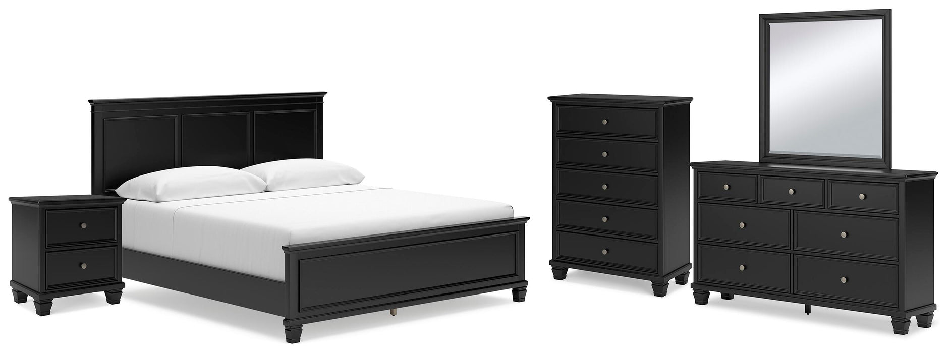 Lanolee Black Bedroom Collection
