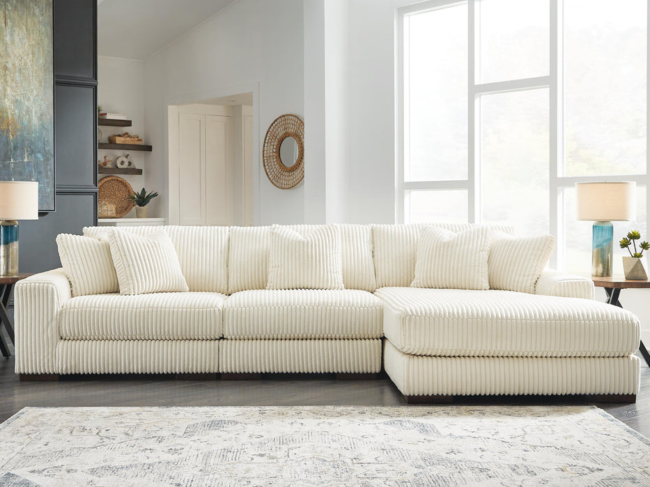 Lindyn Ivory Lindyn 3-Piece Sectional with Chaise